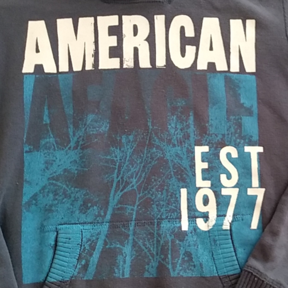American Eagle Outfitters navy sweatshirt Sz m - Picture 2 of 3